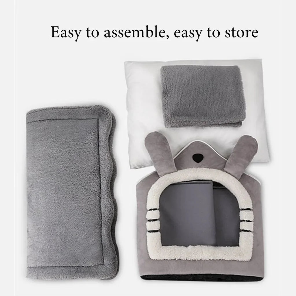 Winter Warm Foldable Pet House | Lilac Acessories