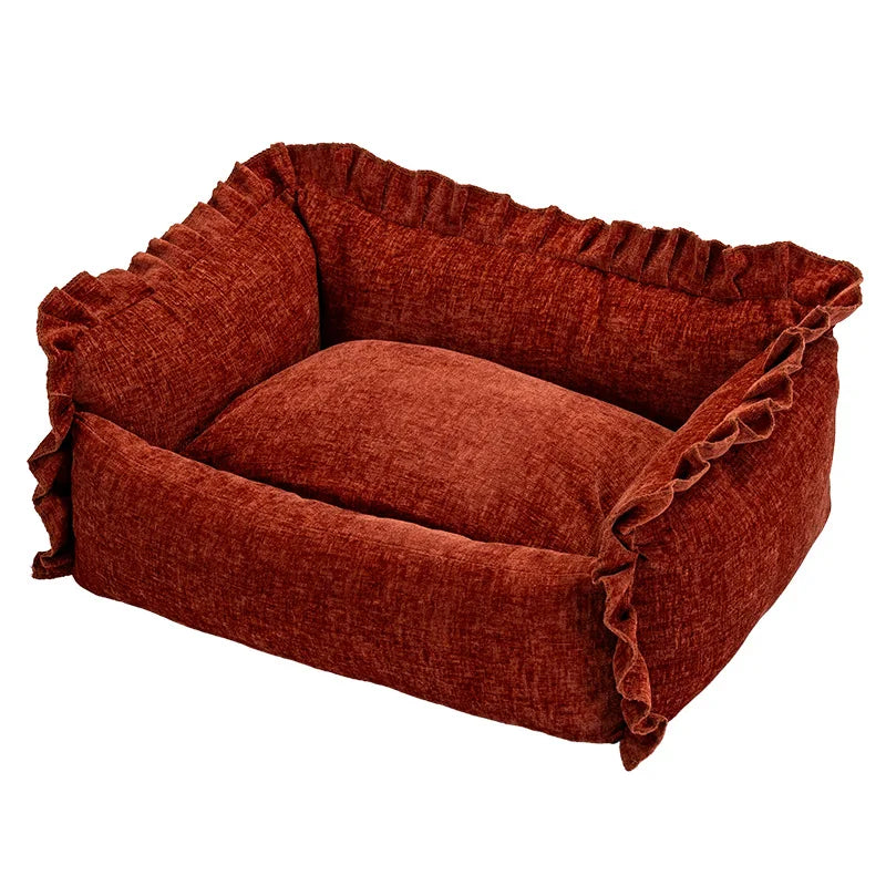 Pet Sofa Bed - Detachable Washable Small Dog and Cat Bed | Lilac Pets
