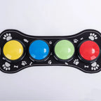 4PCS Dog Button Dog Communication Buttons With Nonslip Mat | Lilac training