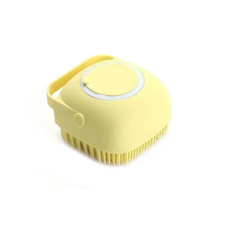 Pet Bathing Brush Soft Silicone Massager | Lilac Pets