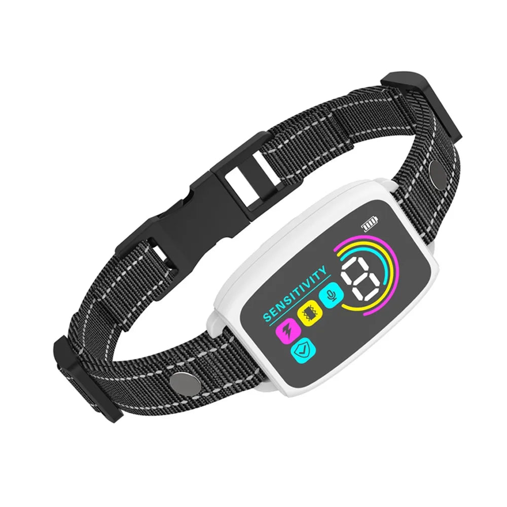 Intelligent Dog Barking Collar Type-C Rechargeable Color Screen Anti Bark | Lilac Training
