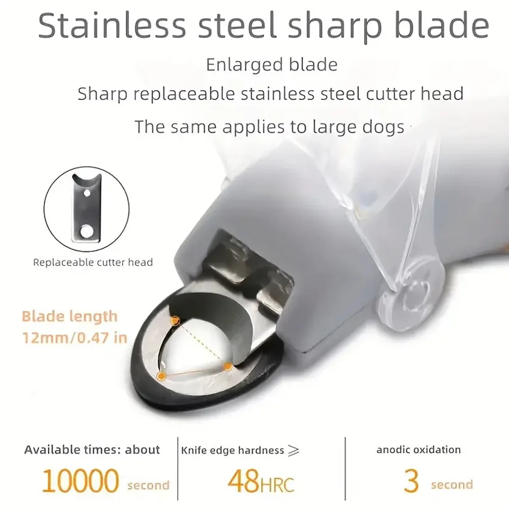 LED Light Pet Nail Clippers - Great for Trimming Cat and Dog Nails and Claws, 5x Magnification | Lilac Pets
