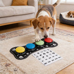 4PCS Dog Button Dog Communication Buttons With Nonslip Mat | Lilac training