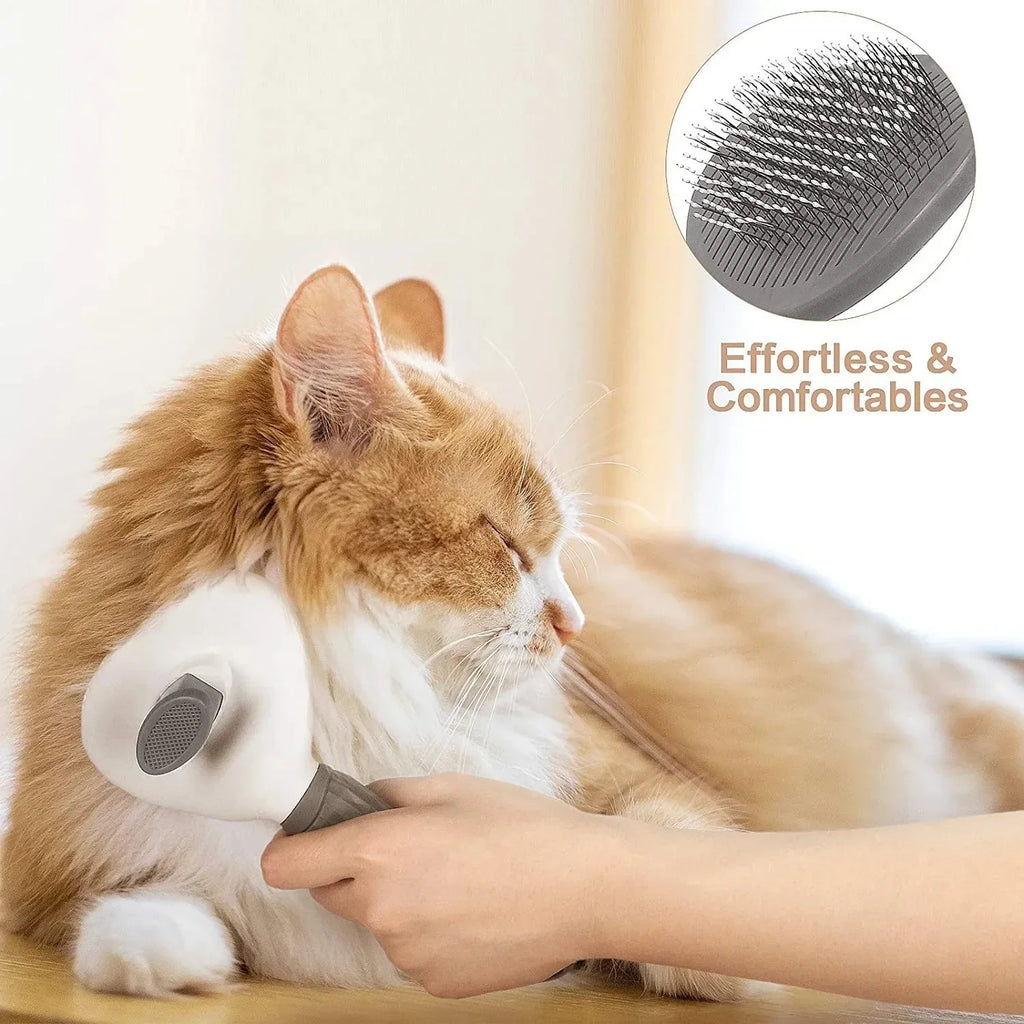 Self-Cleaning Pet Hair Remover Brush | Lilac Pets