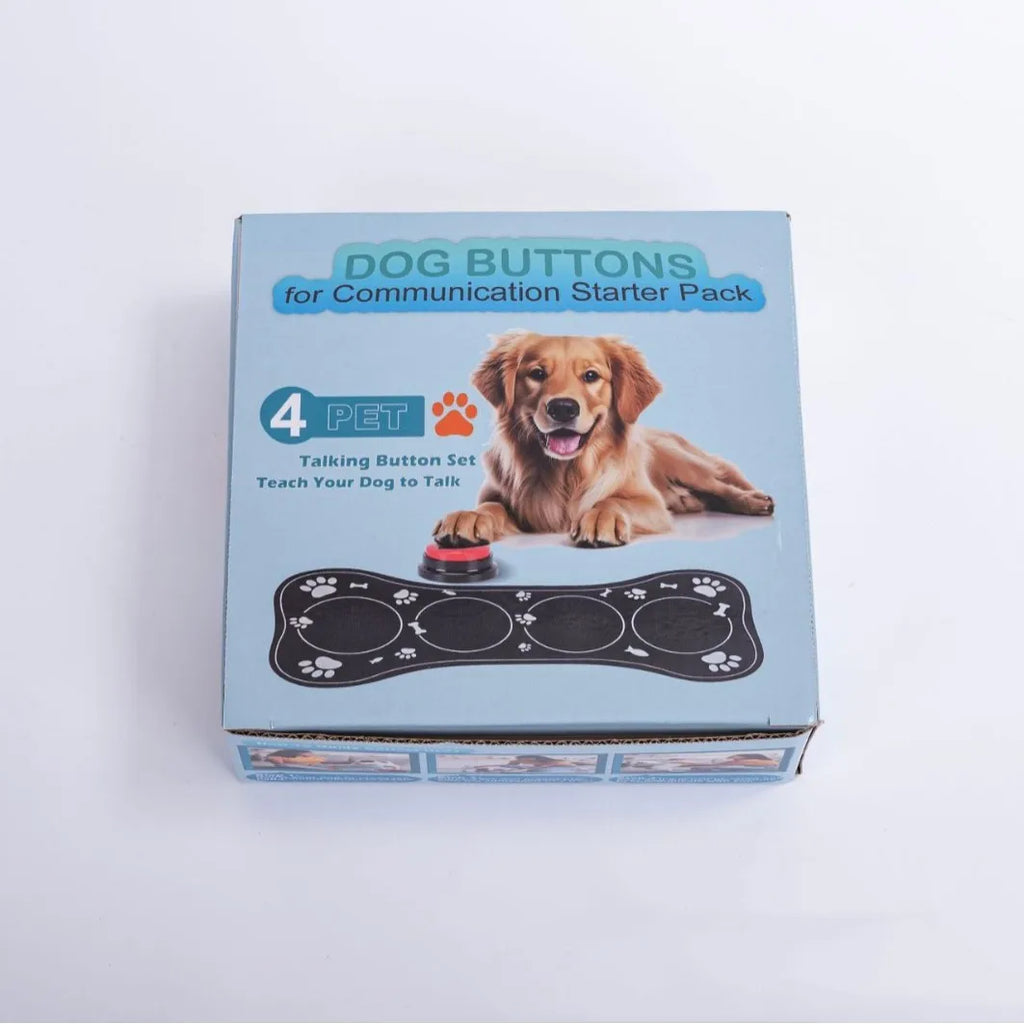4PCS Dog Button Dog Communication Buttons With Nonslip Mat | Lilac training