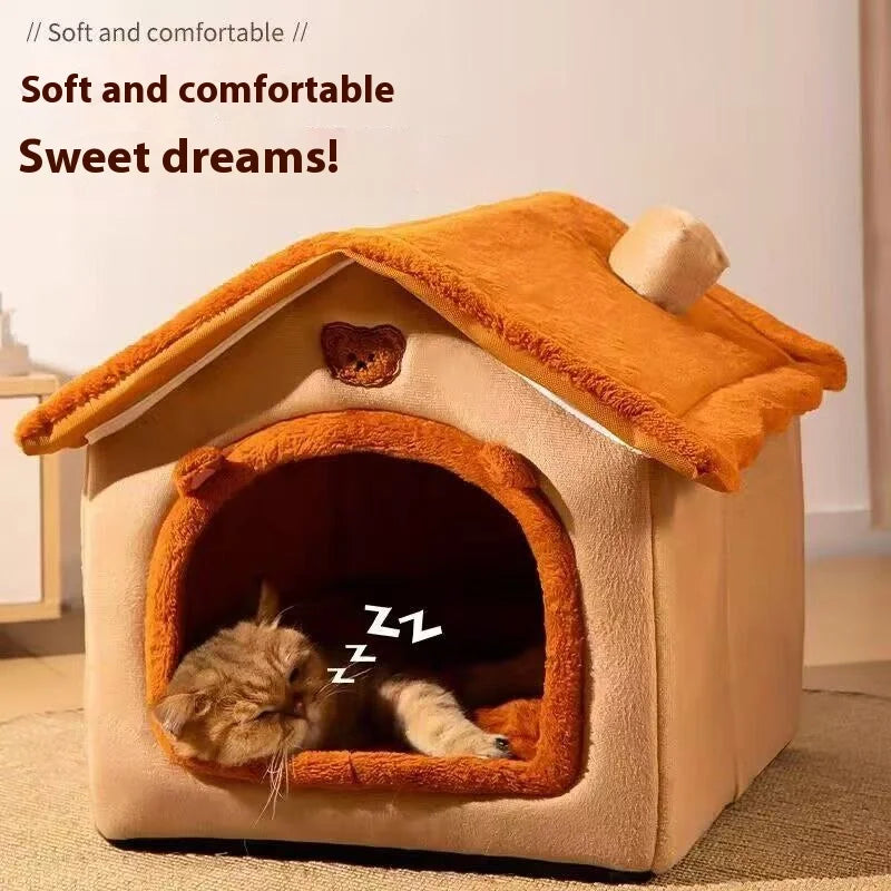 House Style Pet Bed for Small Dogs & Cats | Lilac Pets
