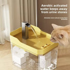Cat Water Fountain with Auto Filter Transparent Anti-Dry | Lilac Fountain