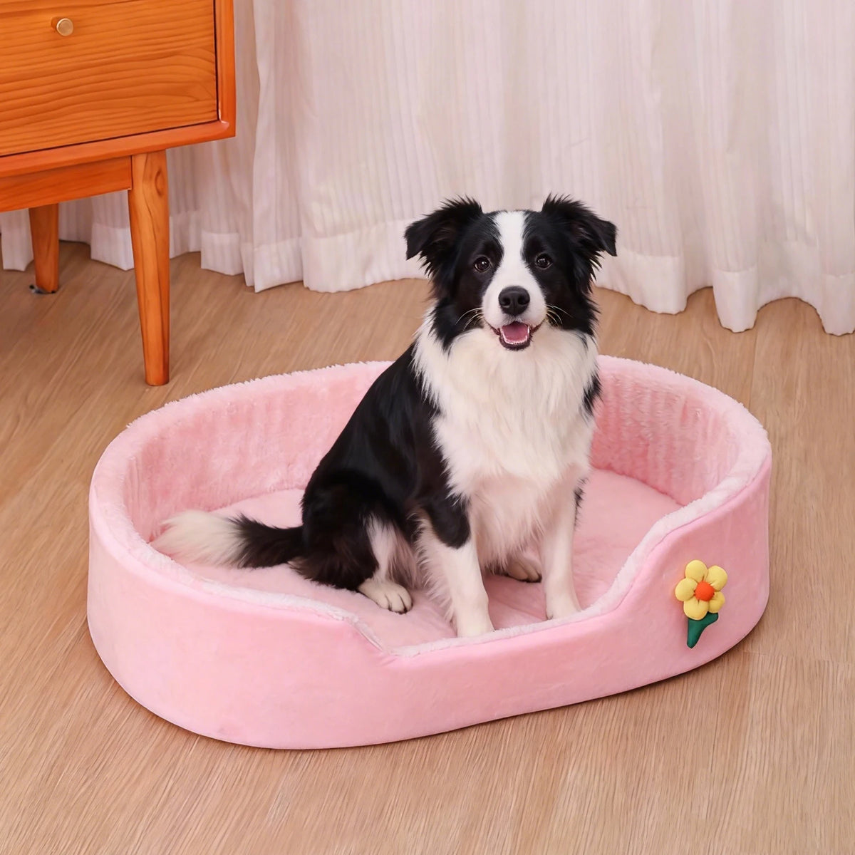 Winter Warm Detachable Dog Bed Elastic Round | Lilac Dogs