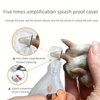 LED Light Pet Nail Clippers - Great for Trimming Cat and Dog Nails and Claws, 5x Magnification | Lilac Pets