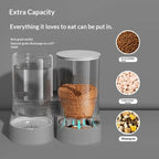 Large Capacity Automatic Pet Feeder and Water Dispenser All in One | Lilac Pets