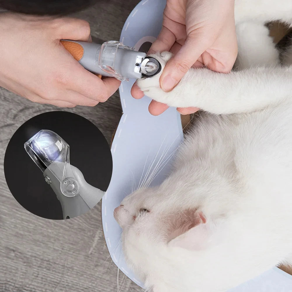 Professional Pet Nail Clipper Scissors With LED | LILAC CLIN