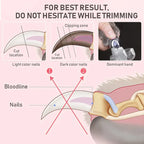 Professional Pet Nail Clipper Scissors With LED | LILAC CLIN