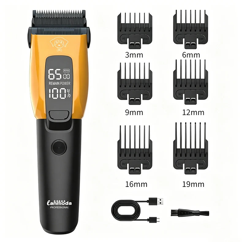Pet Clipper Professional Dog Hair Trimmer Cat Grooming Shaver Type-c | Lilac Pets