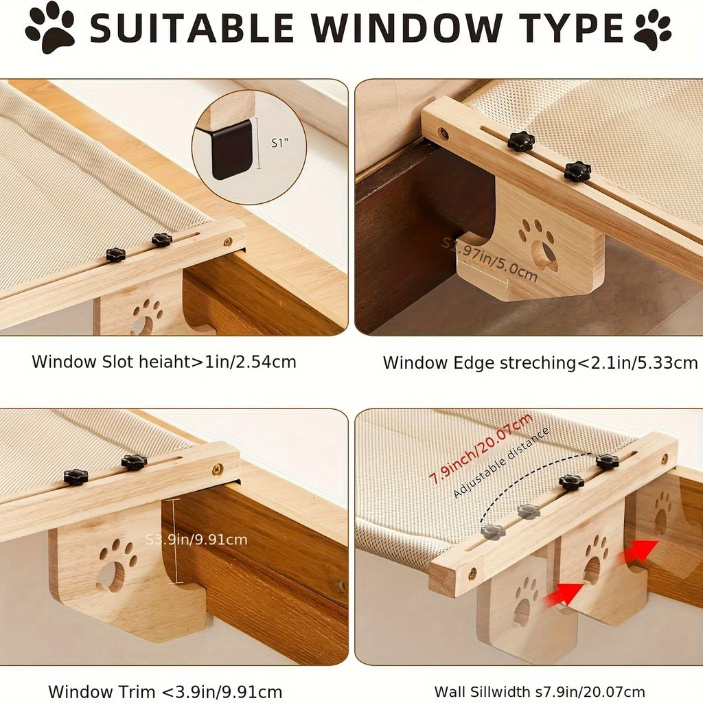 Cat Window Sill, Cat Window Hammock. | Lilac Cats