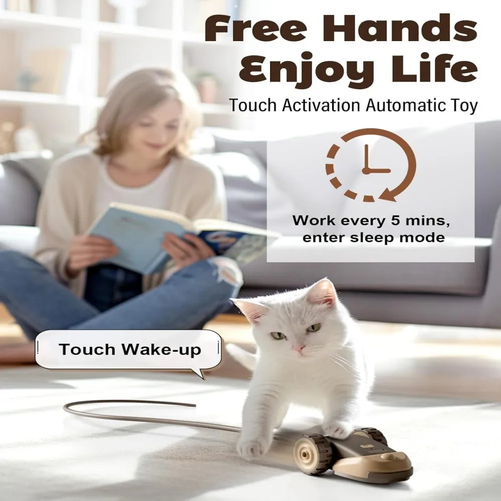 Smart Cat Toy 2 Modes Automatic Moving Touch Wake-up | Lilac Pets