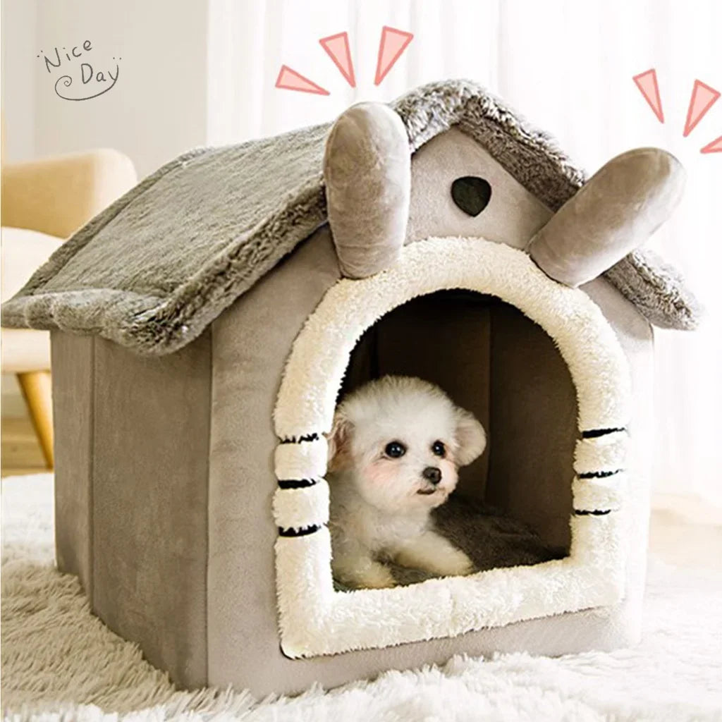 Winter Warm Foldable Pet House | Lilac Acessories