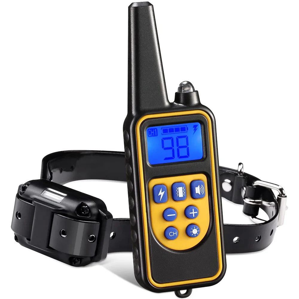 Electric Dog Training Collar Detachable Bark  Rechargeable Anti Barking With pet clicker | Lilac Training
