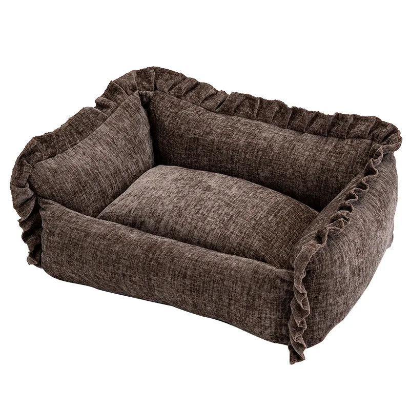 Pet Sofa Bed - Detachable Washable Small Dog and Cat Bed | Lilac Pets