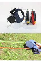 Double-Ended Retractable Pet Leash 8m Reflective Nylon Webbing 360° | Lilac Walk
