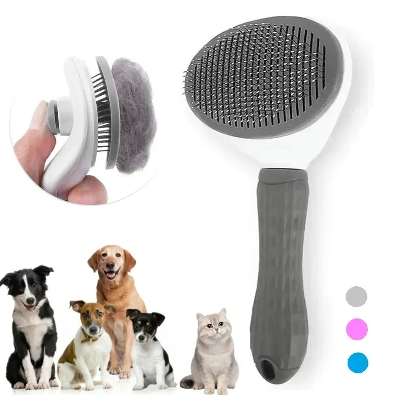 Self-Cleaning Pet Hair Remover Brush | Lilac Pets