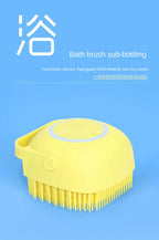 Soft Silicone Dog Cat Brush Pet Shampoo Massager Bath Brush | Lilac Pets