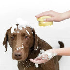 Pet Bathing Brush Soft Silicone Massager | Lilac Pets