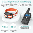 Electric Dog Training Collar Detachable Bark  Rechargeable Anti Barking With pet clicker | Lilac Training