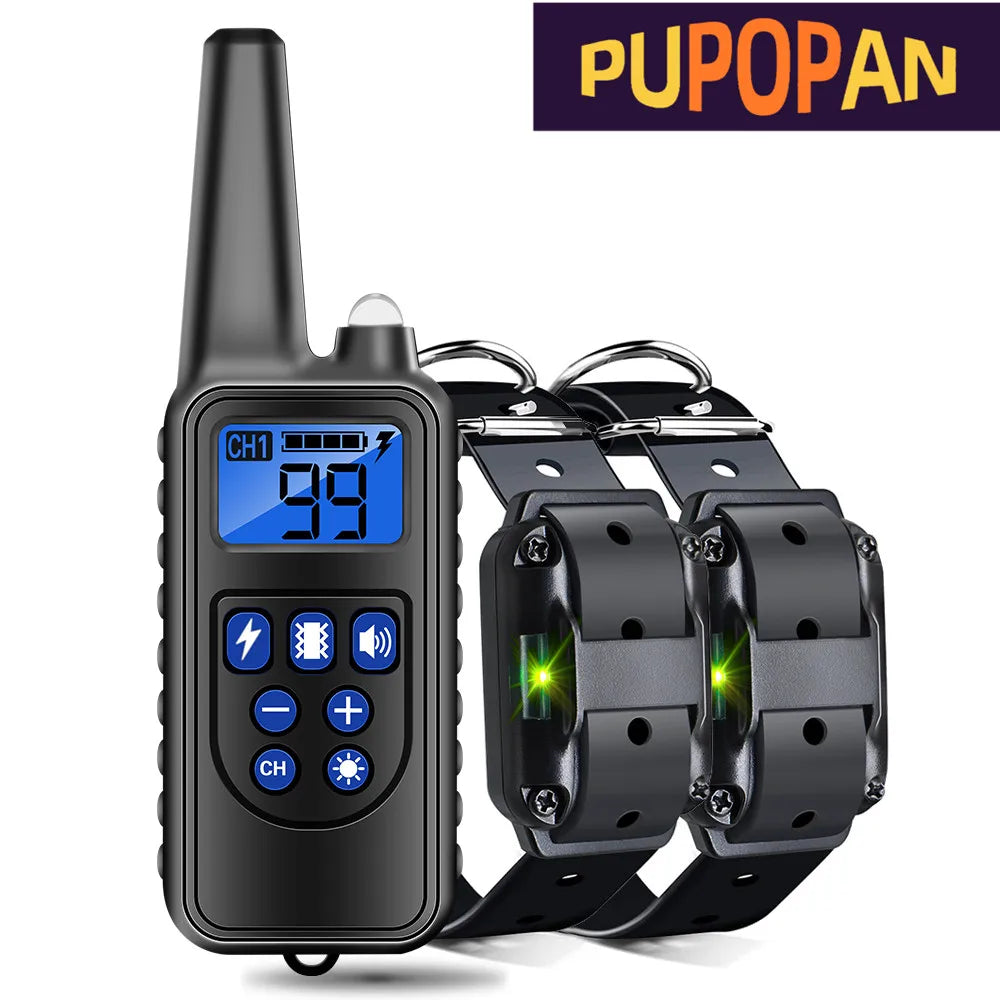 Electric Dog Training Collar Detachable Bark  Rechargeable Anti Barking With pet clicker | Lilac Training