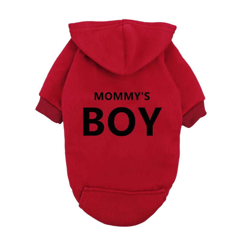 "Mommy's Boy" Pet Hoodie | Lilac Style