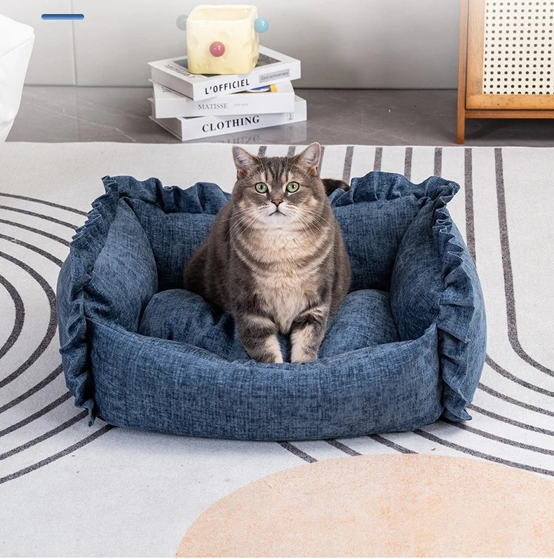 Pet Sofa Bed - Detachable Washable Small Dog and Cat Bed | Lilac Pets