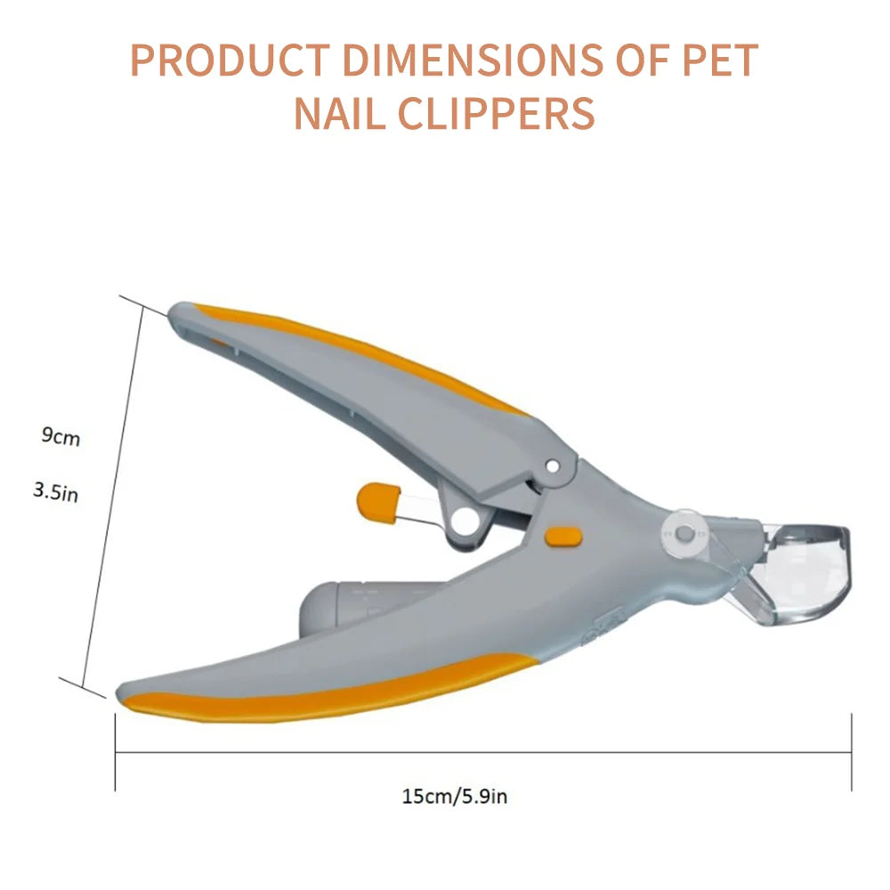LED Light Pet Nail Clippers - Great for Trimming Cat and Dog Nails and Claws, 5x Magnification | Lilac Pets