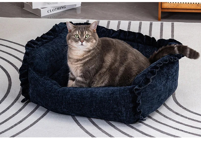 Pet Sofa Bed - Detachable Washable Small Dog and Cat Bed | Lilac Pets