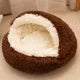 2 in 1 Soft Plush Pet Bed 50CM with Cover Round | Lilac Pets