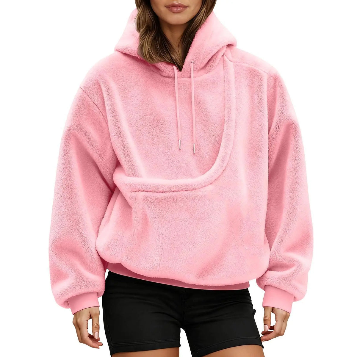 Unisex Pet Carrier Hoodie | Lilac Style