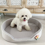 Winter Warm Detachable Dog Bed Elastic Round | Lilac Dogs