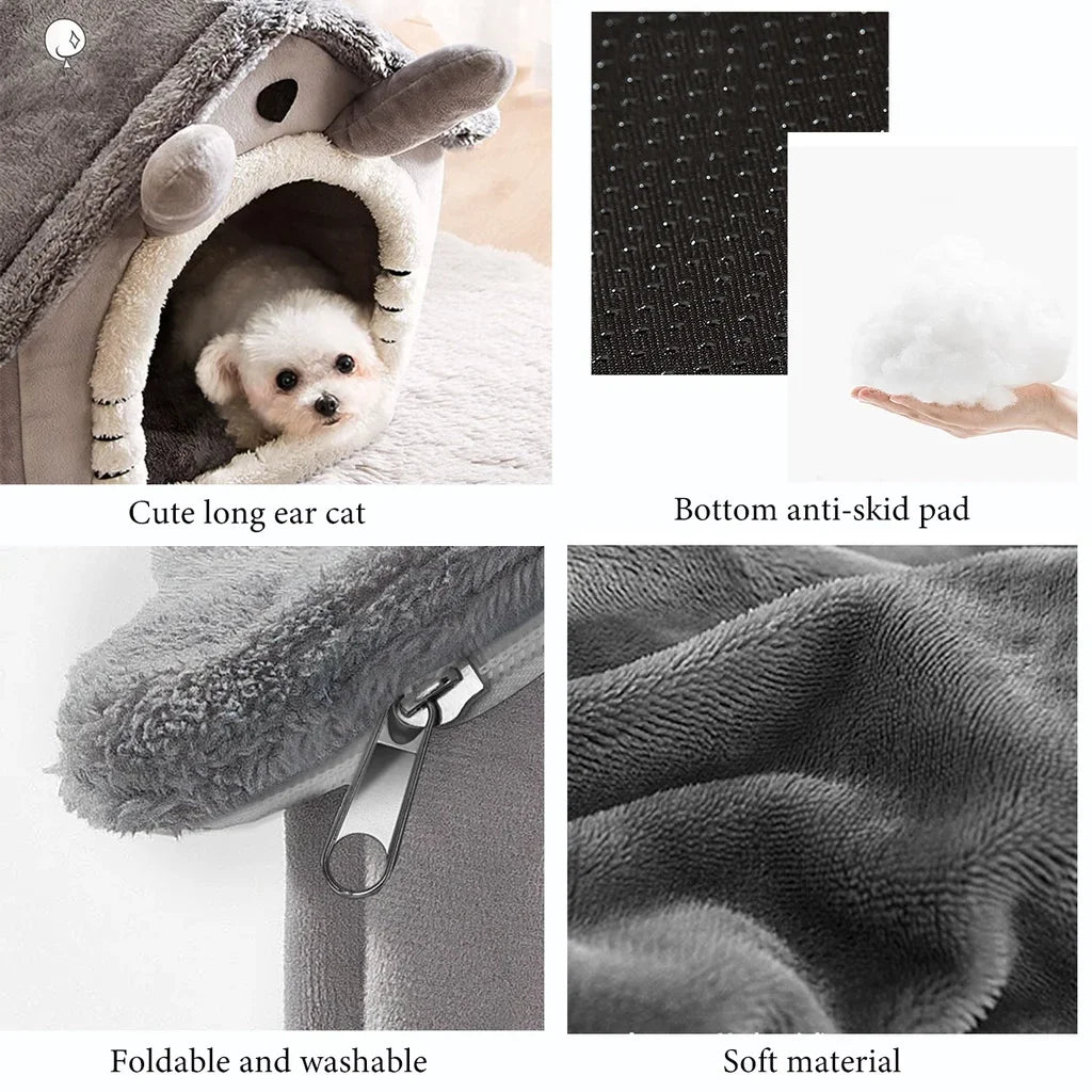 Winter Warm Foldable Pet House | Lilac Acessories