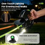 Double-Ended Retractable Pet Leash 8m Reflective Nylon Webbing 360° | Lilac Walk