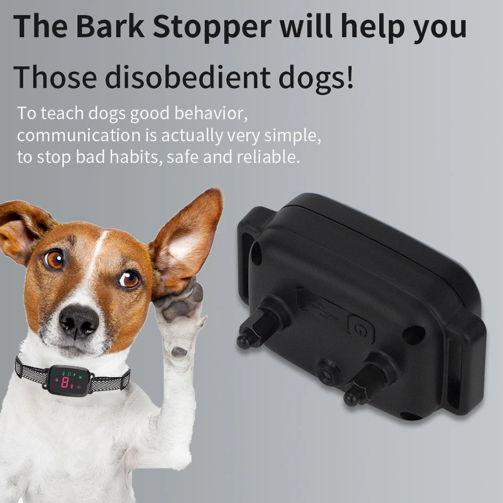 Smart Automatic Anti Barking Dog Collar HD Digital Display IP67 | Lilac training