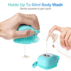 Soft Silicone Dog Cat Brush Pet Shampoo Massager Bath Brush | Lilac Pets