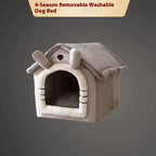 House Style Pet Bed for Small Dogs & Cats | Lilac Pets