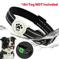 Reflective Dog Collar with Luminous AirTag Holder, Waterproof Soft Padded & Safety Buckle, Air Tag Tracker Case Collars | Lilac Dogs