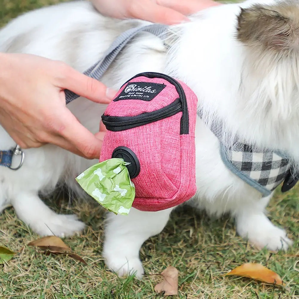 Portable Snack Reward, Dog Poop Bag Dispenser, Dog Treat Pouch, Dog Training. | Lilac Dogs