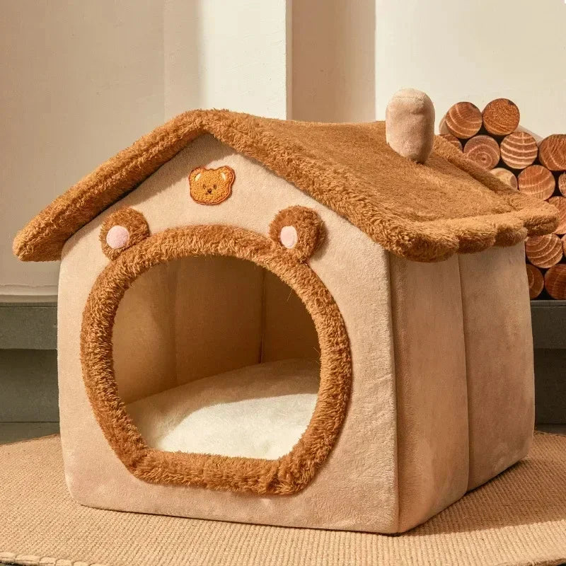 Winter Warm Foldable Pet House | Lilac Acessories