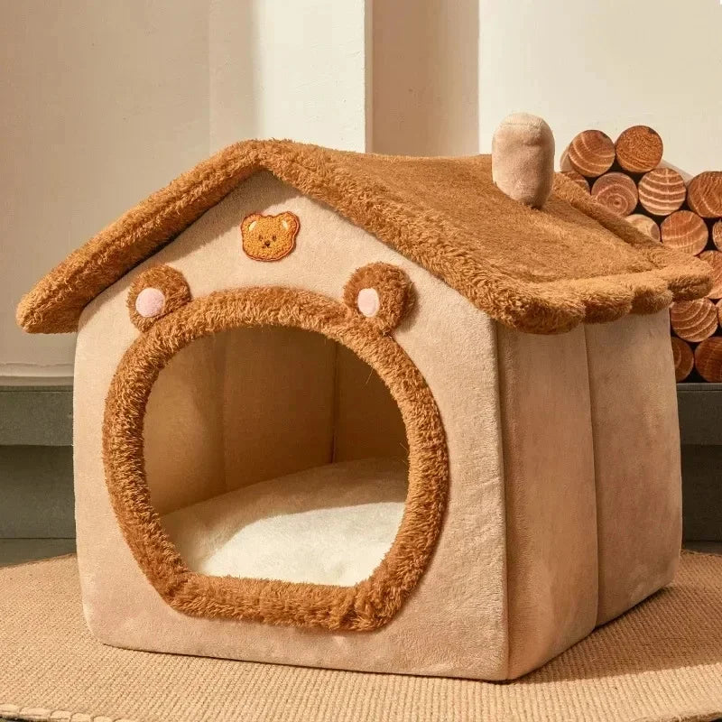 Winter Warm Foldable Pet House | Lilac Acessories