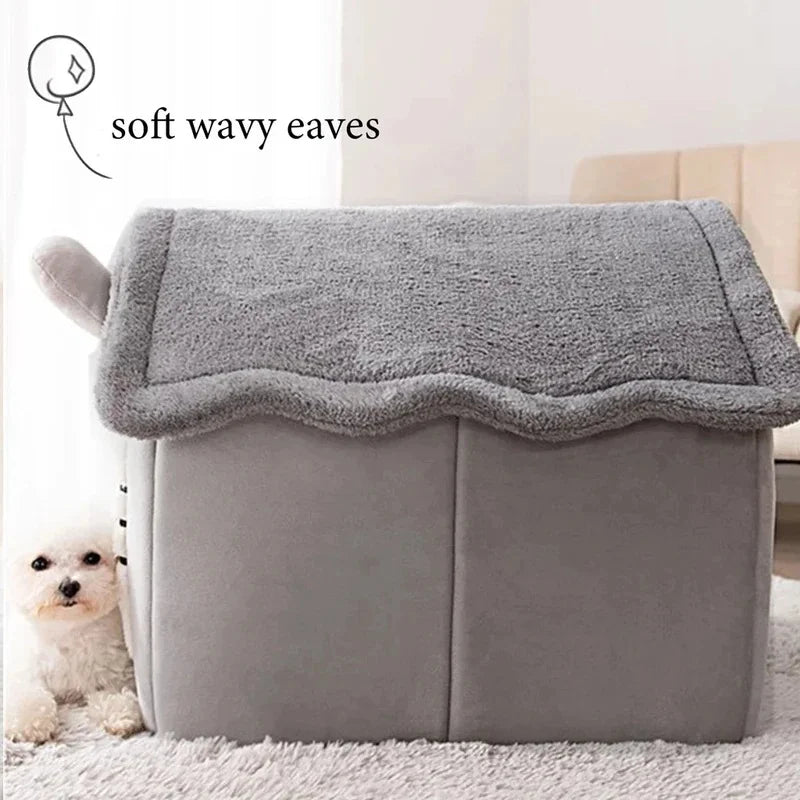 Winter Warm Foldable Pet House | Lilac Acessories