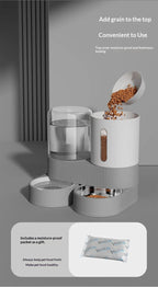 Large Capacity Automatic Pet Feeder and Water Dispenser All in One | Lilac Pets