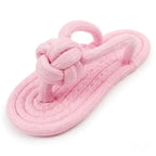 Dog Chewing Toy Cotton Slipper Rope Toy | Lilac Toys