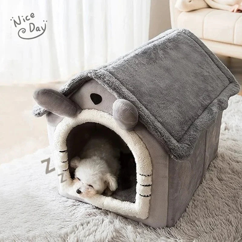Winter Warm Foldable Pet House | Lilac Acessories