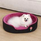 Winter Warm Detachable Dog Bed Elastic Round | Lilac Dogs