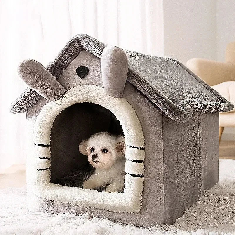 Winter Warm Foldable Pet House | Lilac Acessories